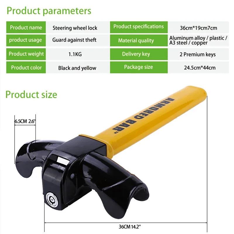 Steering Wheel Anti-theft Lock