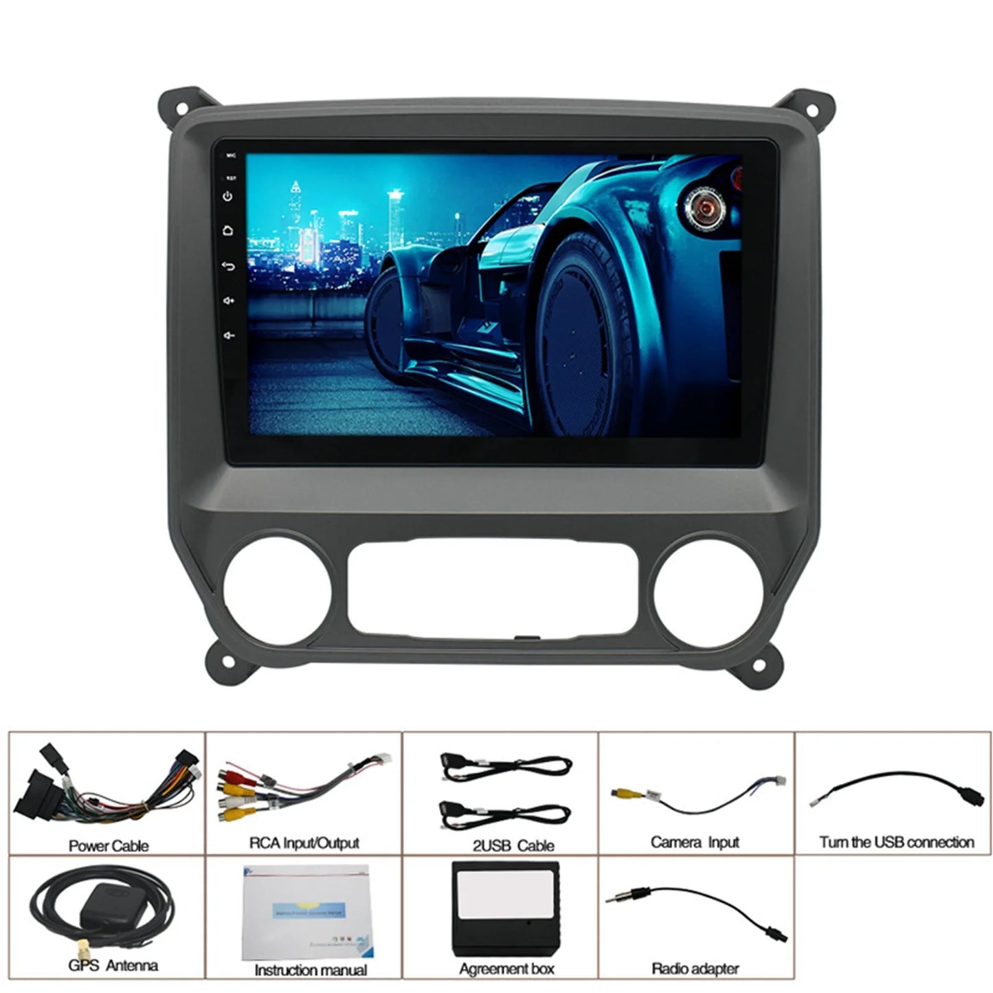 2014-2018 Chevy Silverado, GMC Sierra, Android 10.1, Car Radio, GPS Navigation, Multimedia Player, Touch Screen