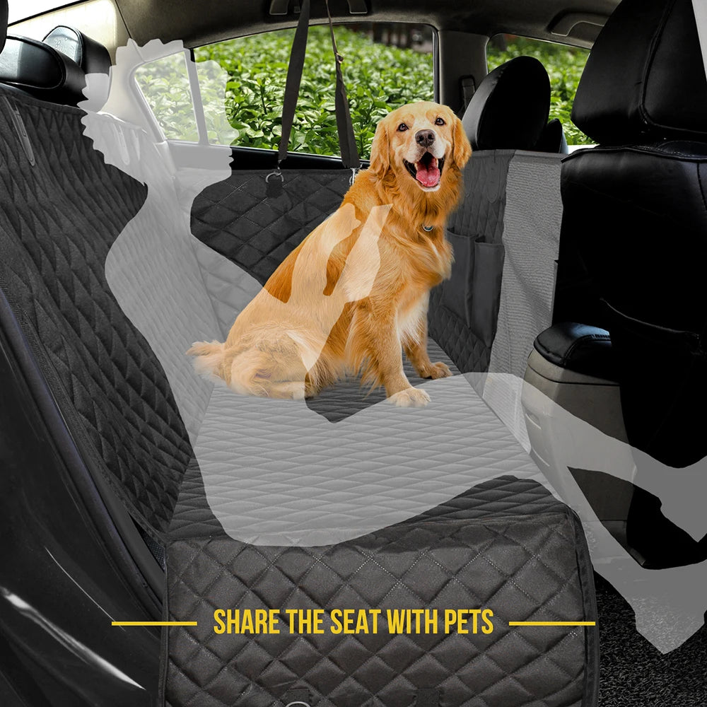 Waterproof Car Pet Seat Cover For Rear of Front Seats & Back Seat.