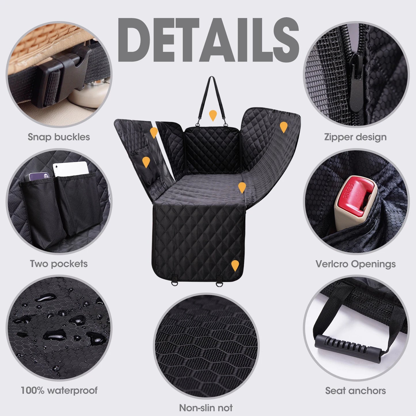 Waterproof Pet Car Seat Cover