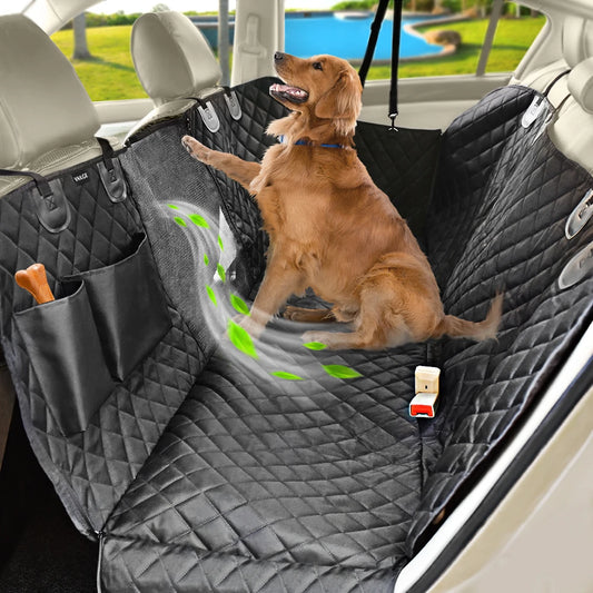 Waterproof Car Pet Seat Cover For Rear of Front Seats & Back Seat.