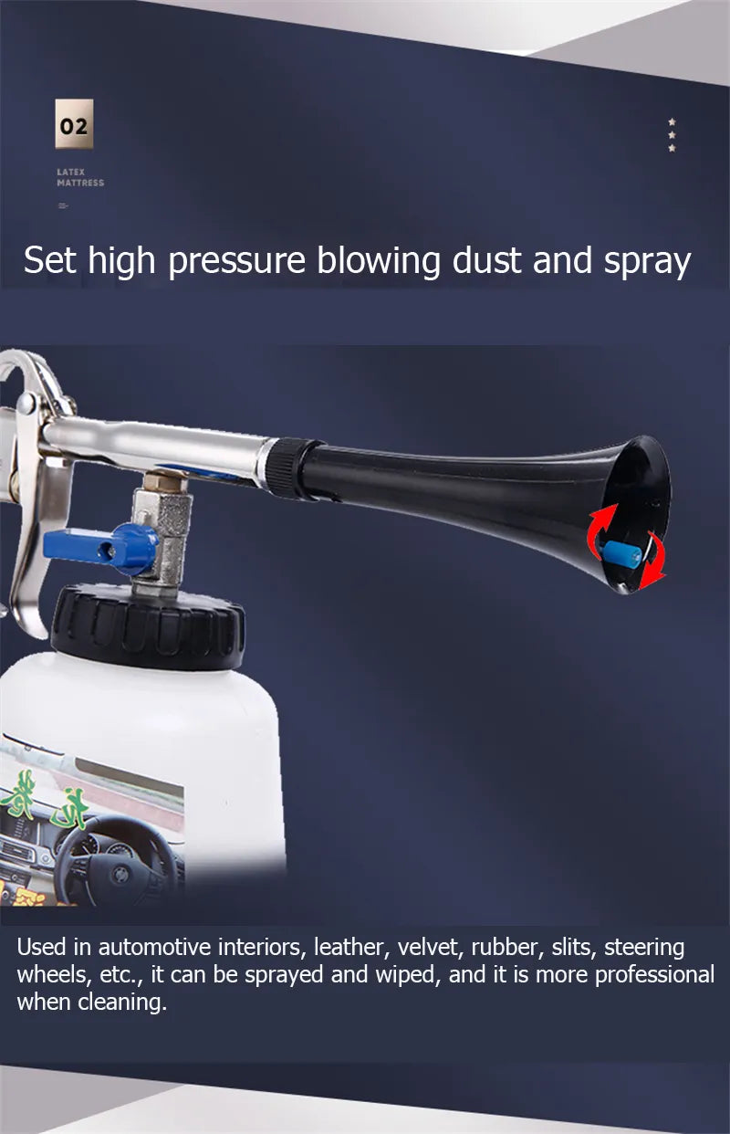 3 in 1 Cleaning: High Pressure Washer, Dry Cleaning Dust Remover, Deep Clean Tornado Washer