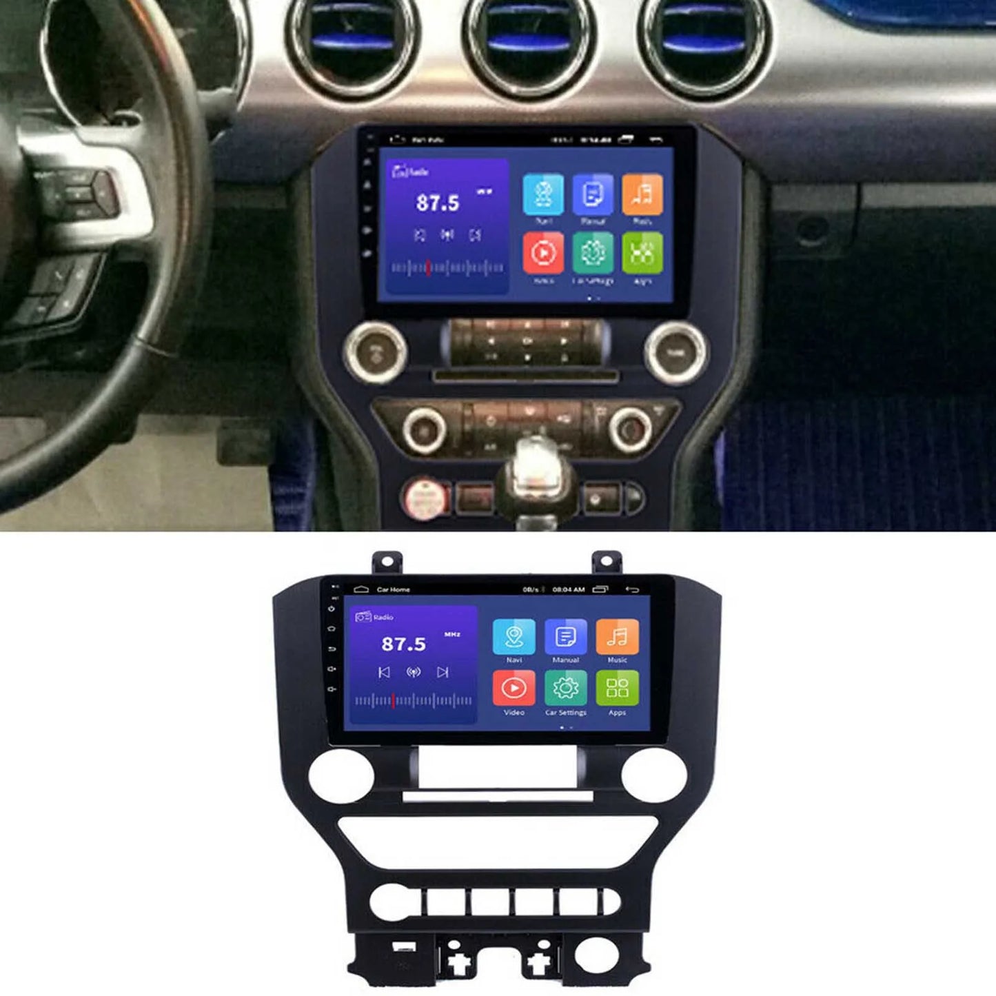 For Ford Mustang 2015-2017; Android 10.0, Car Stereo, Radio, GPS Navigation, WIFI, Multimedia Video Player