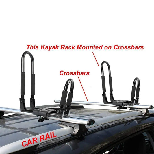 2 Pairs Foldable Kayak Roof Racks