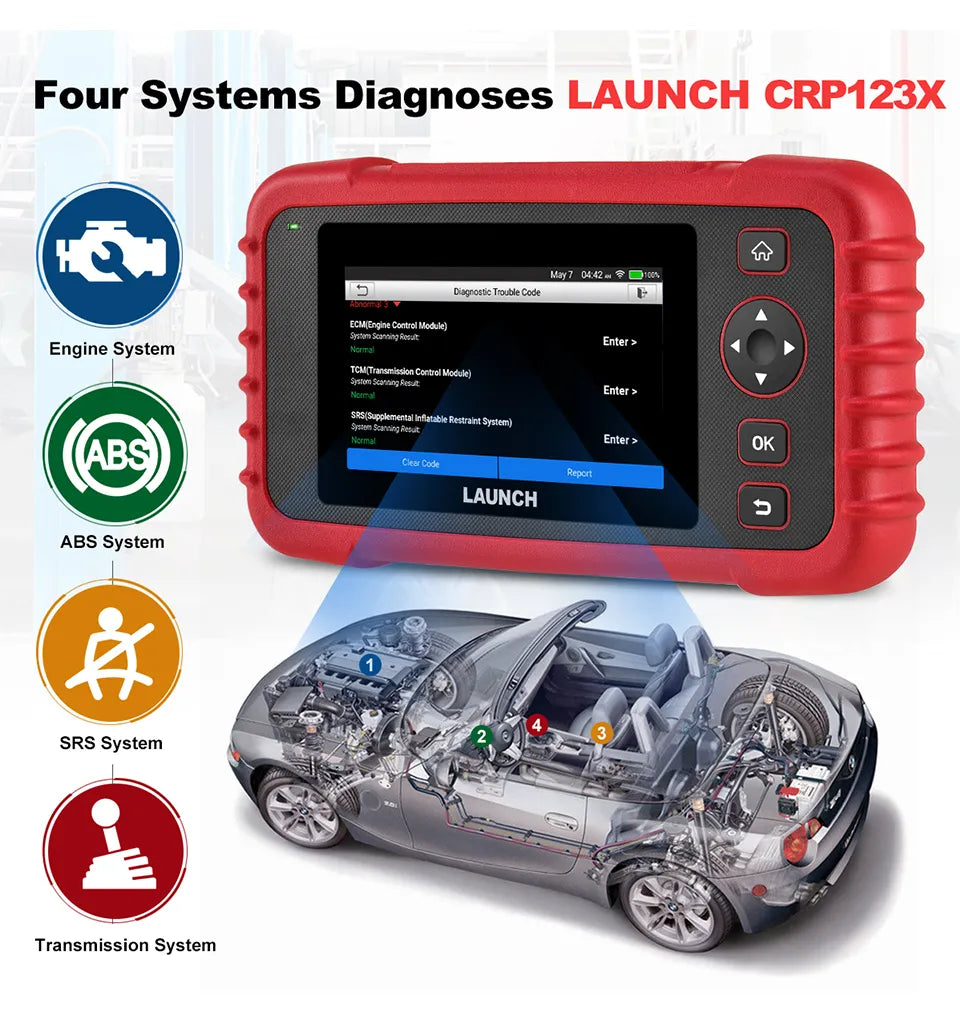 X-431 LAUNCH CRP123X OBD2 Scanner Auto Code Reader Car Diagnostic Tool