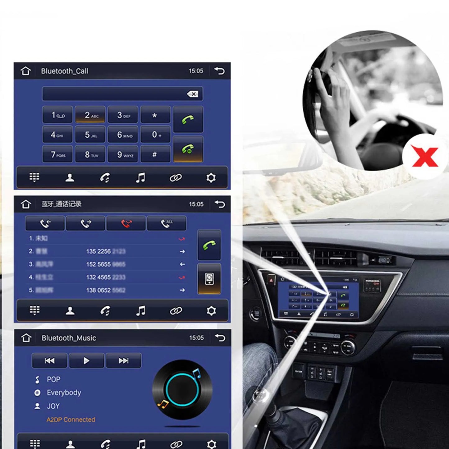 For Ford Mustang 2015-2017; Android 10.0, Car Stereo, Radio, GPS Navigation, WIFI, Multimedia Video Player