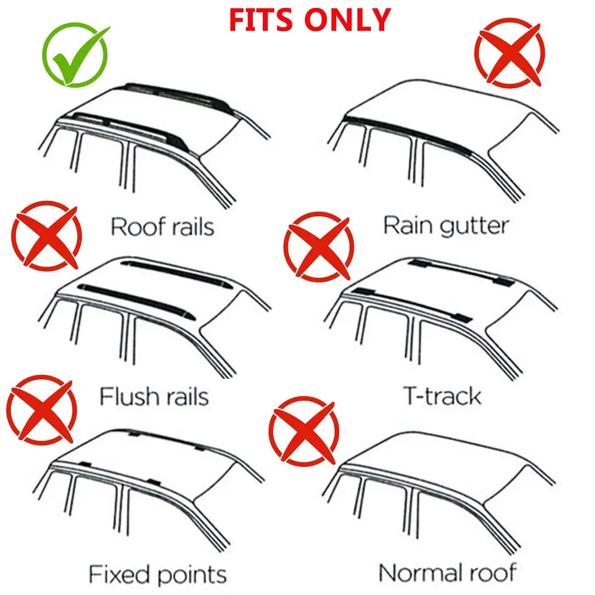 120cm Universal Locking Roof Rack Cross Bars