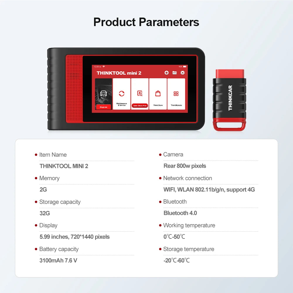 THINKCAR Thinktool Mini Mini 2 Car Diagnostic Tool Obd2