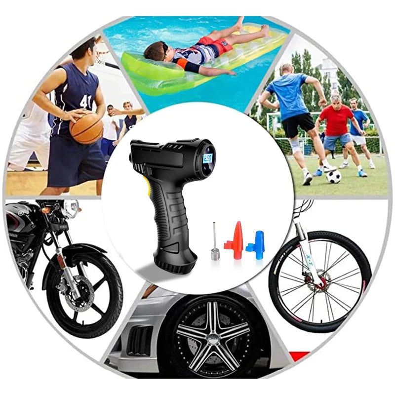 120W Car Air Pump Wireless/Wired Portable Air Compressor