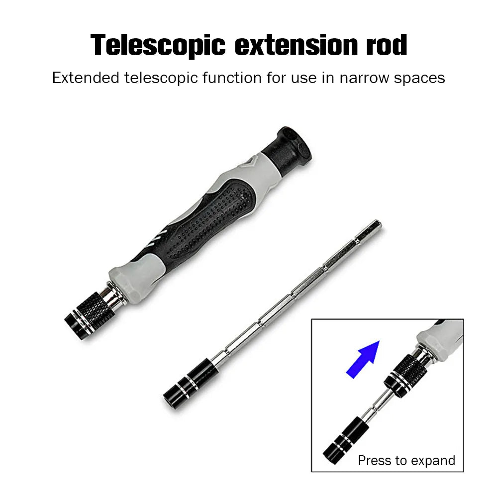 138 in 1 Electronic/Computer Repair Kit.  Magnetic Torx Phillips Laptop Phone PC Precision Screwdriver Set.  Small Impact Screw Driver Box