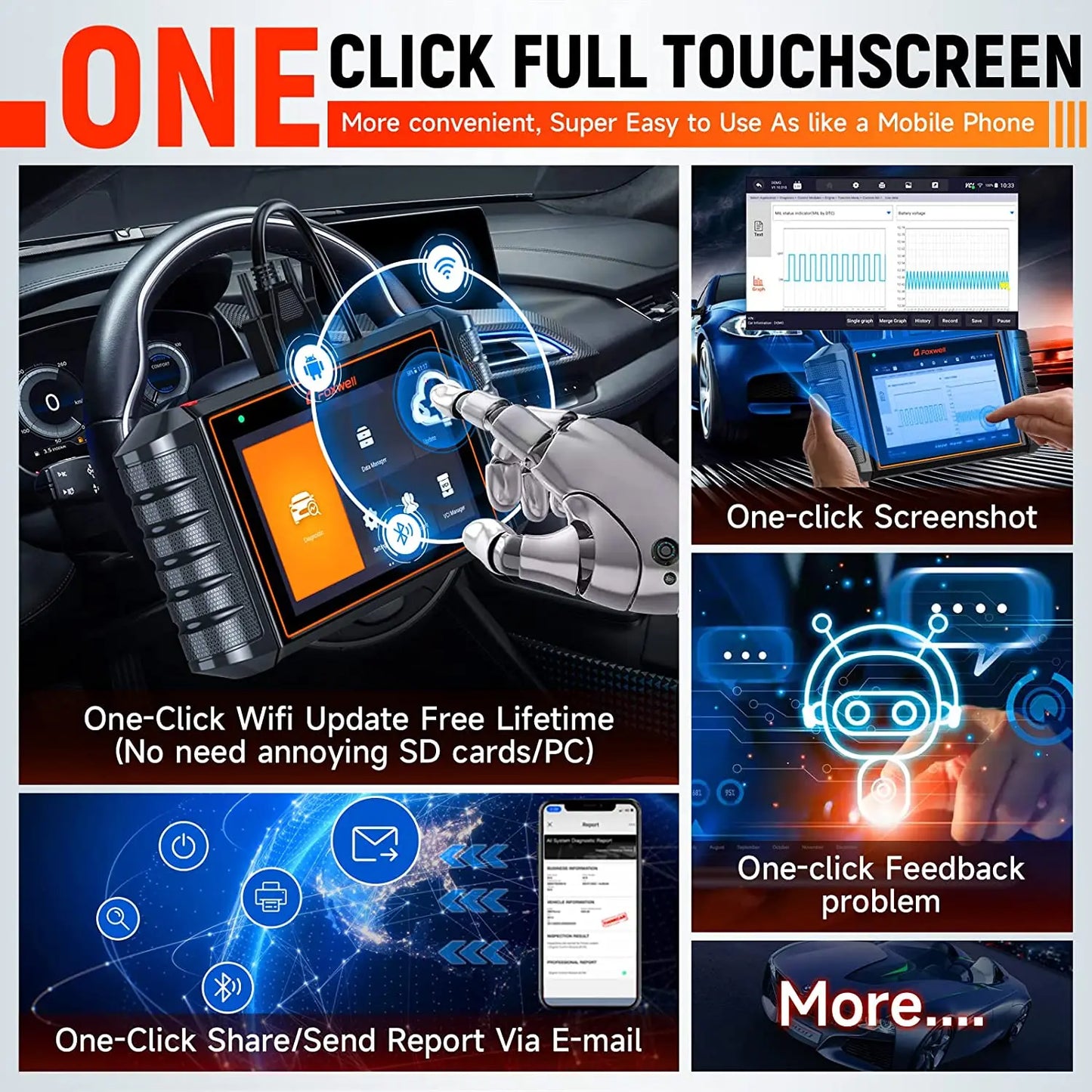 FOXWELL NT710 OBD2 Car Diagnostic Tool