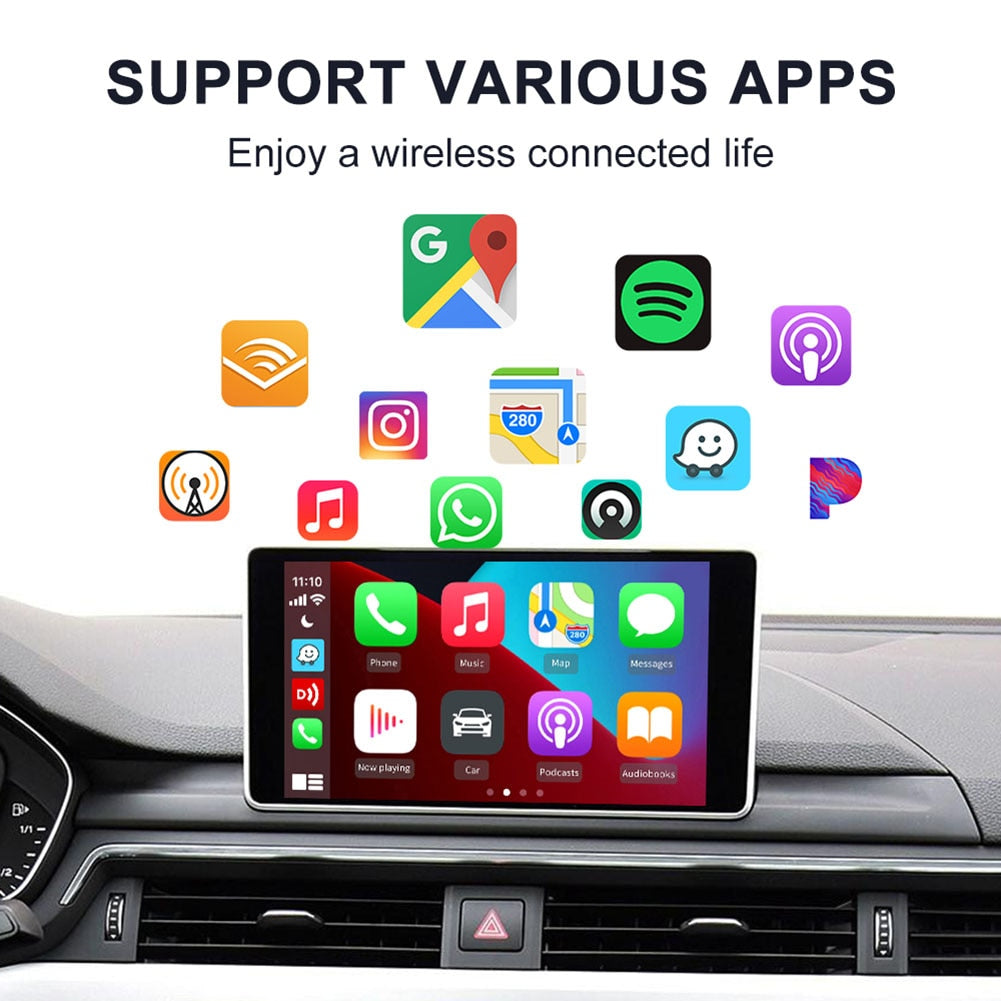 Carlinkit 4.0 for Wired to Wireless CarPlay Adapter Android Auto Dongle Car Multimedia Player Activator 2In1 OTA Online Upgrade