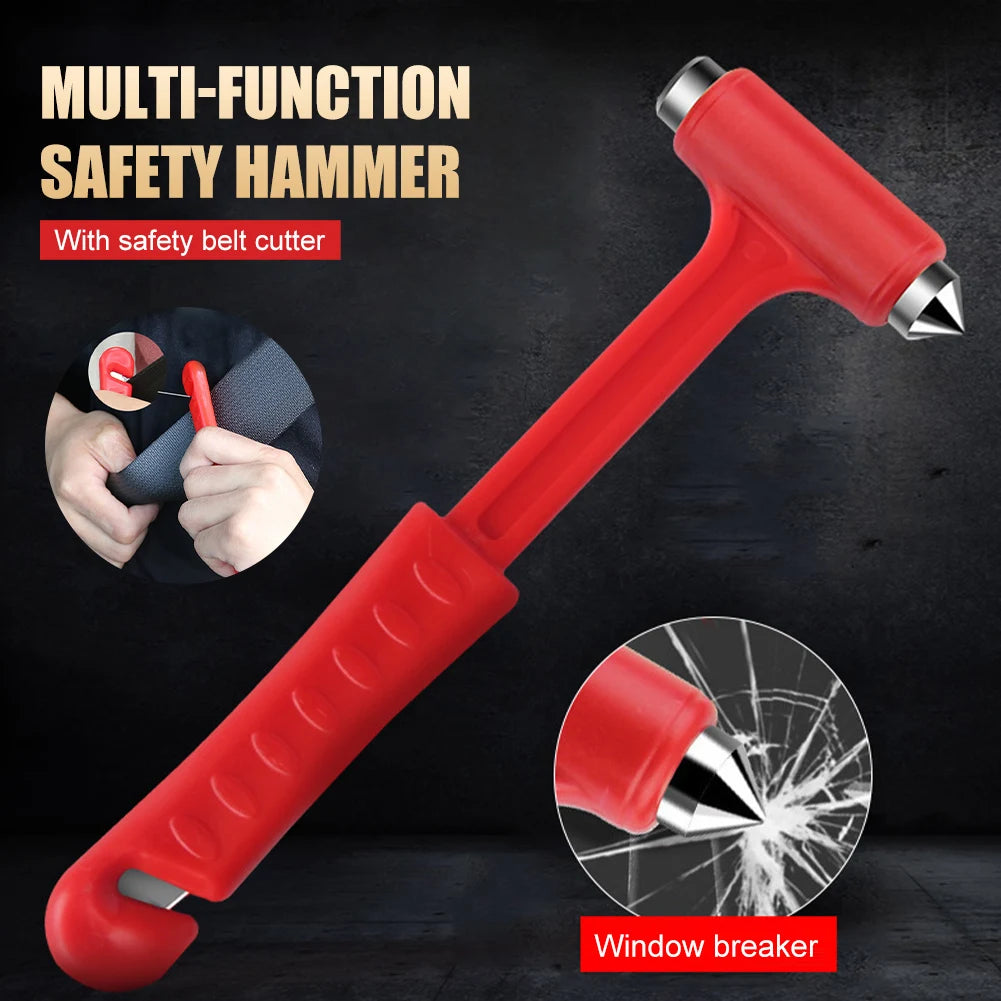 2 In1 Car Safety Hammer, Seat Belt Cutter, Window Glass Breaker