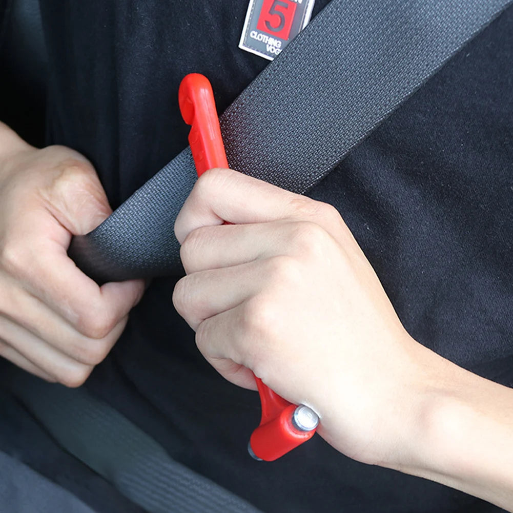 2 In1 Car Safety Hammer, Seat Belt Cutter, Window Glass Breaker