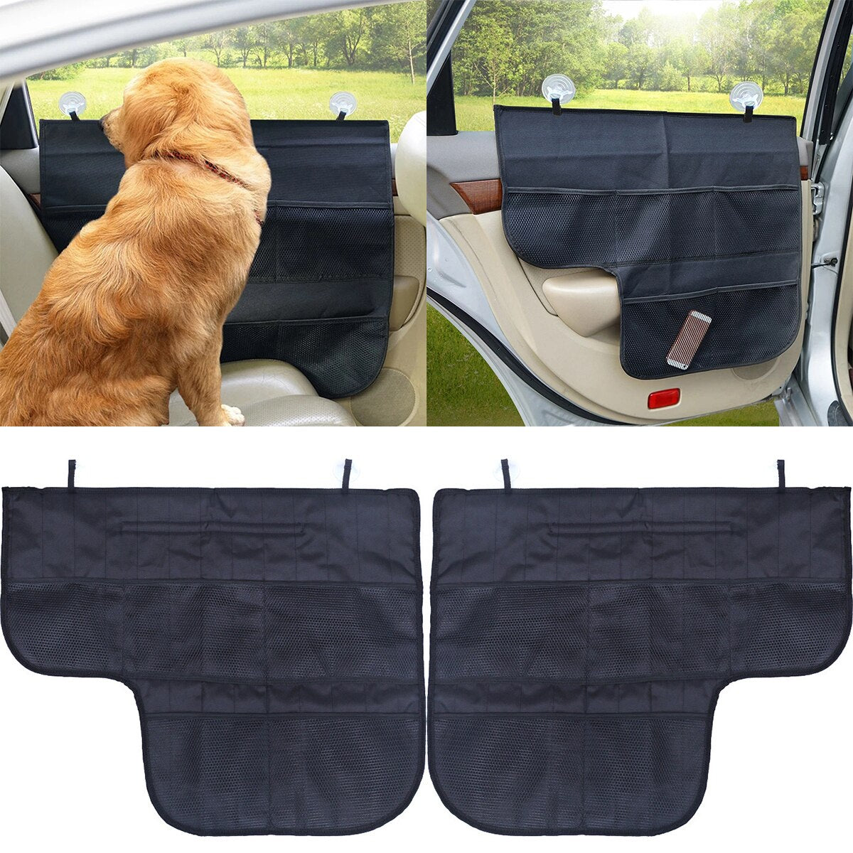 2Pcs Pet Car Door Protector, Anti-Scratch Car Door Cover.