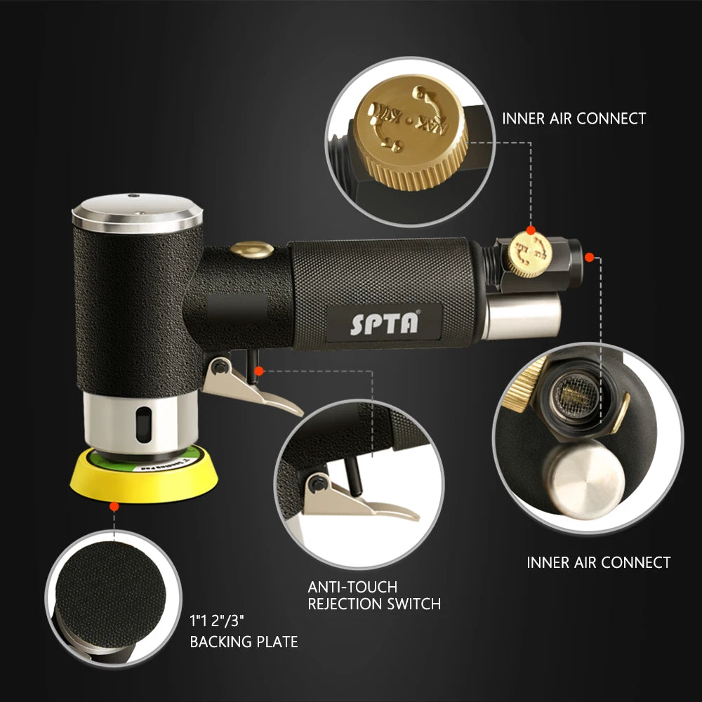 Mini Random Orbit Air Sander, Grinder or Polisher