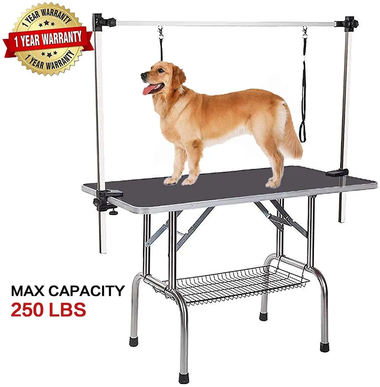 Large Size Grooming Table for Pet. Adjustable Arm and Clamps