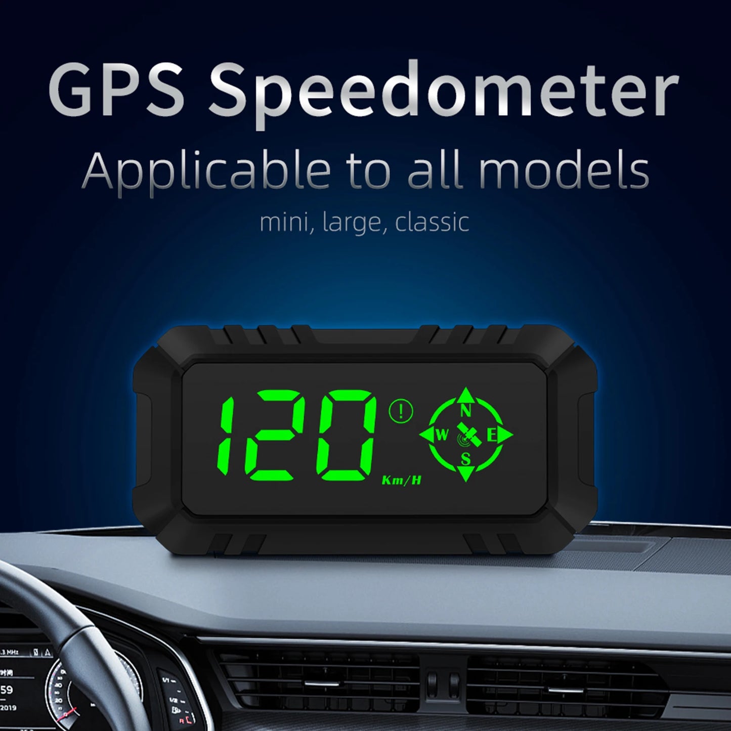 Vehicle Heads Up Display For GPS, Speedometer, Compass, etc.