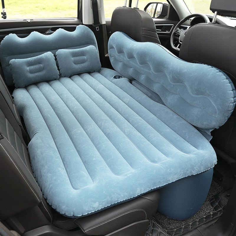 Car back seat inflatable mattress/bed