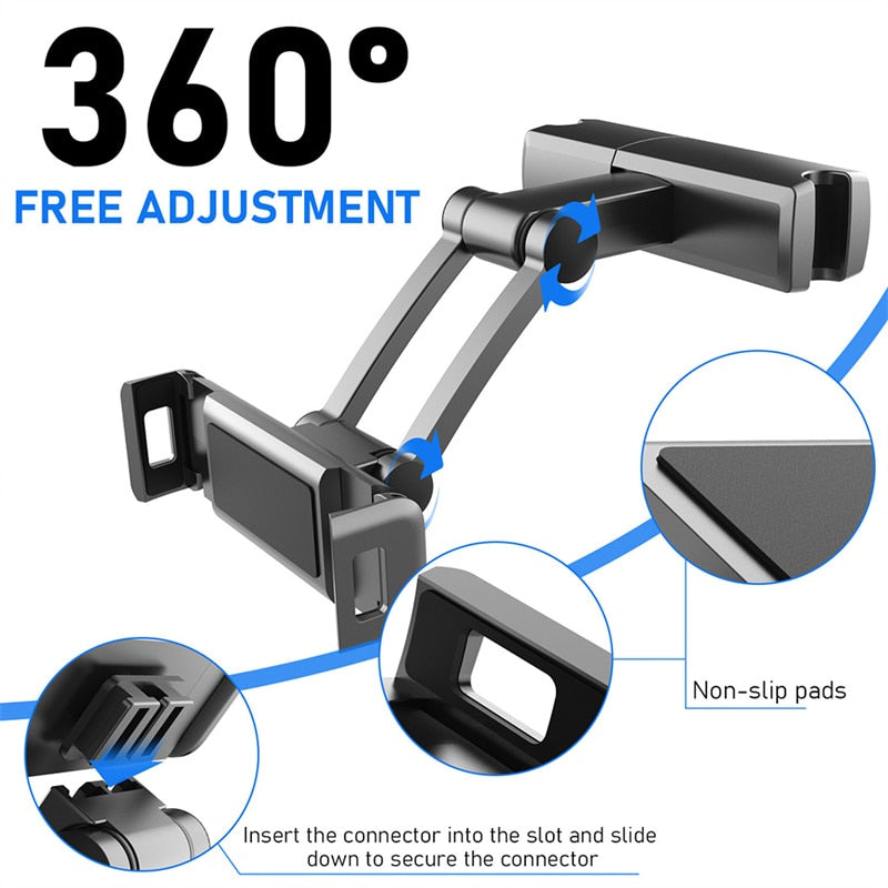 Headrest Post Mount Tablet Holder