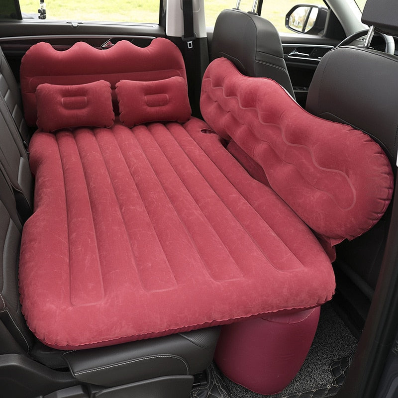 Car back seat inflatable mattress/bed