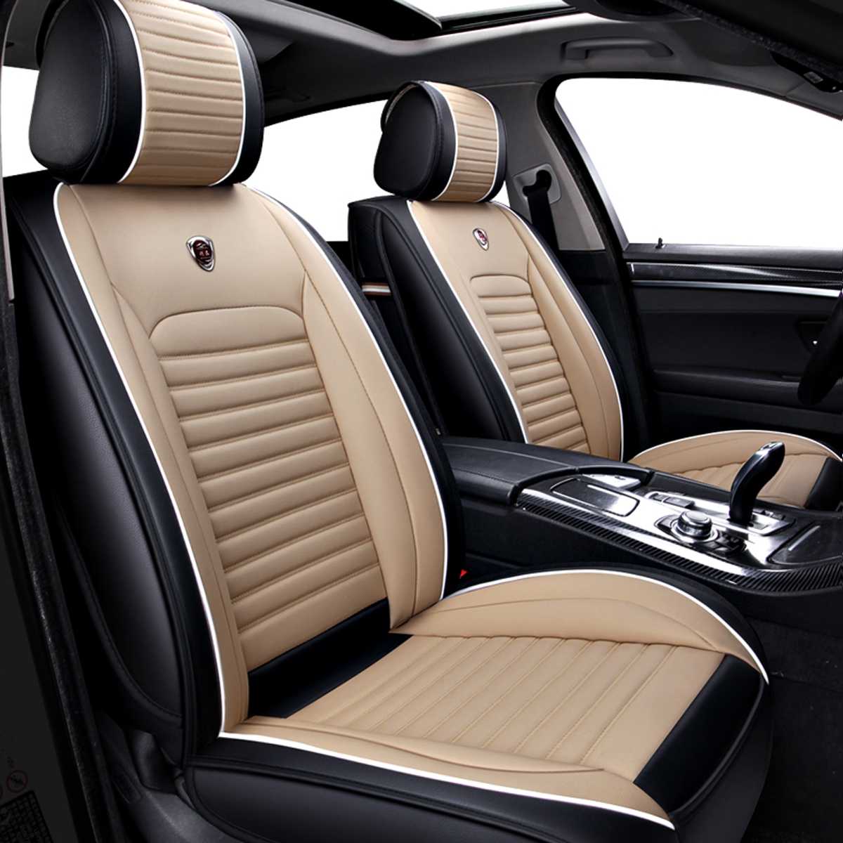 1 PC Universal Car Seat Covers, Synthetic Leather For Most Imports