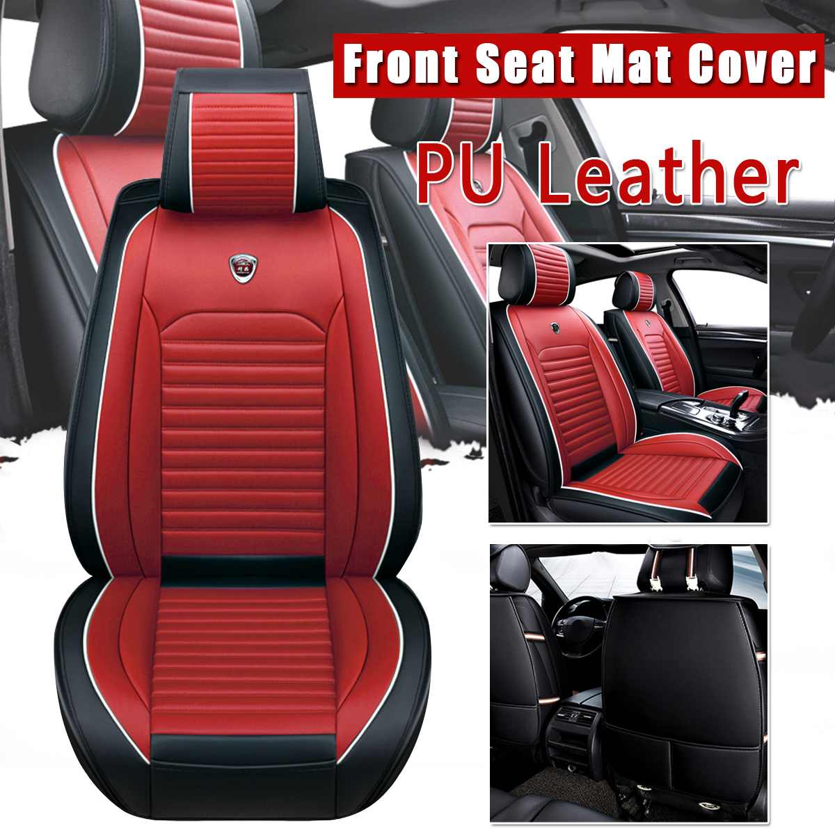 1 PC Universal Car Seat Covers, Synthetic Leather For Most Imports