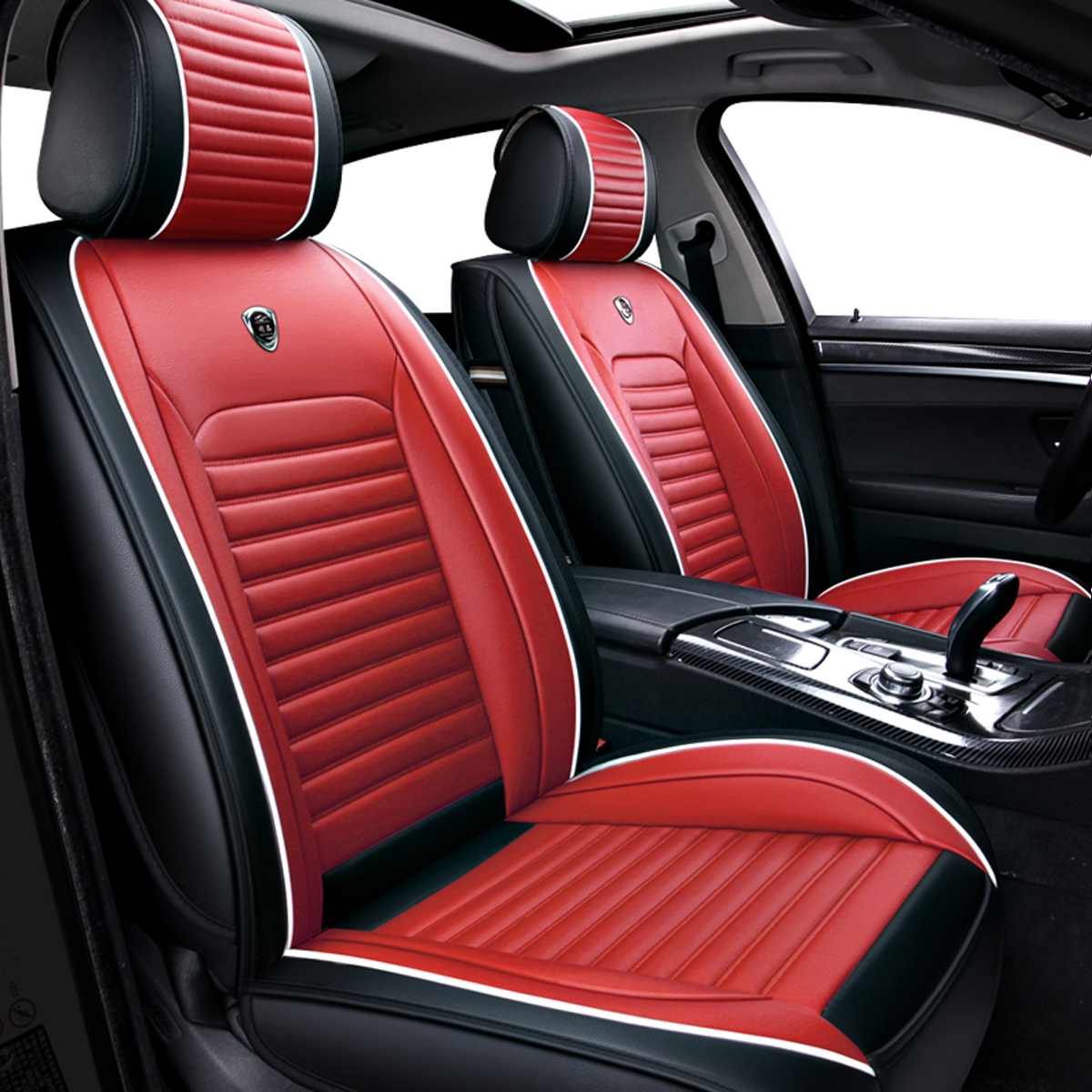 1 PC Universal Car Seat Covers, Synthetic Leather For Most Imports