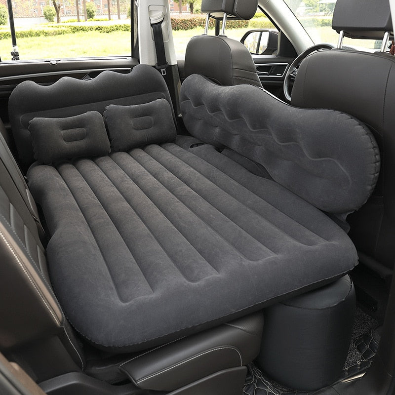 Car back seat inflatable mattress/bed