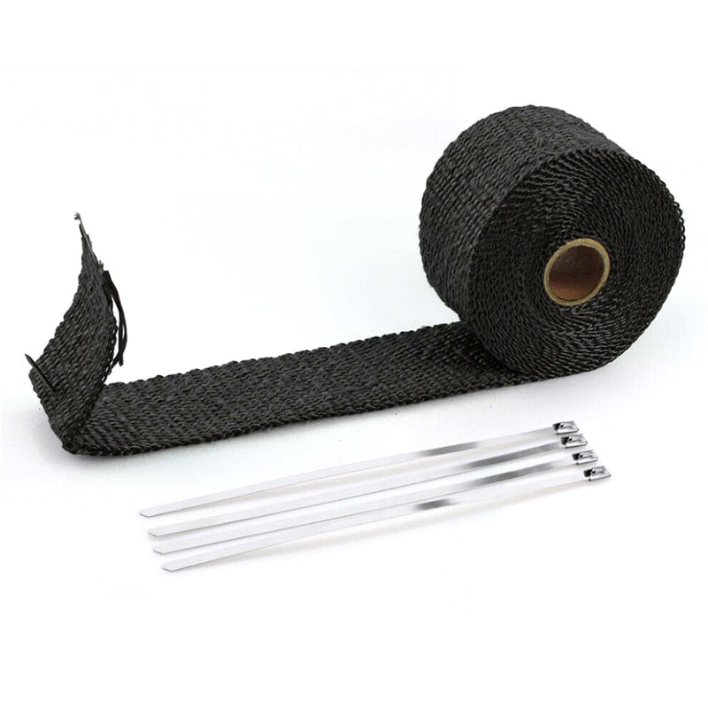 Cotton Fiberglass Exhaust Manifold Thermal Heat Tape Wrap