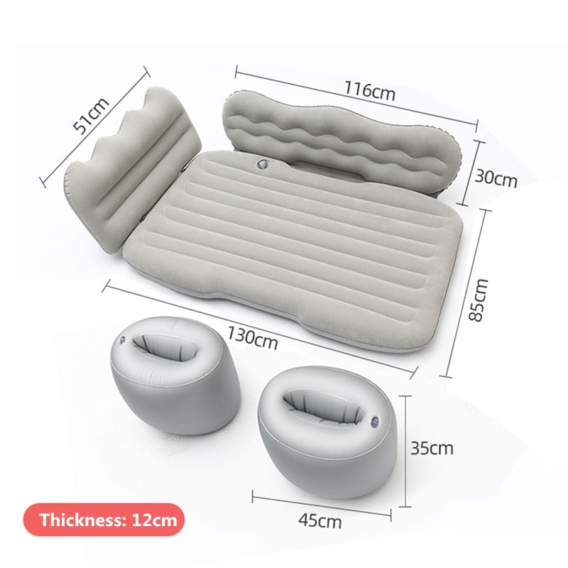 Car back seat inflatable mattress/bed