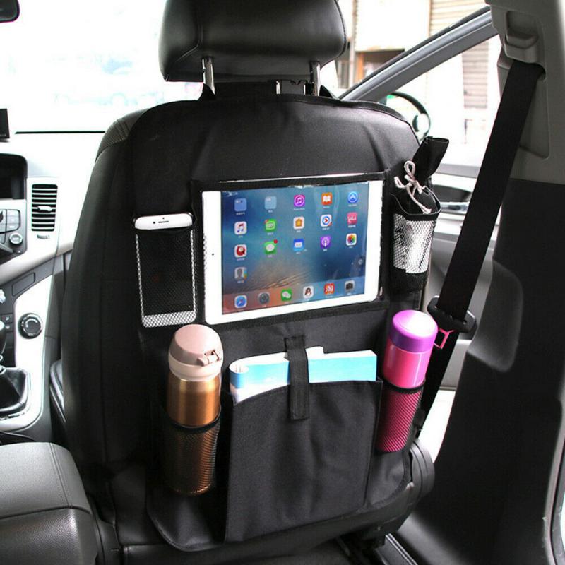 Car Backseat Organizer With Touch Screen Tablet Holder