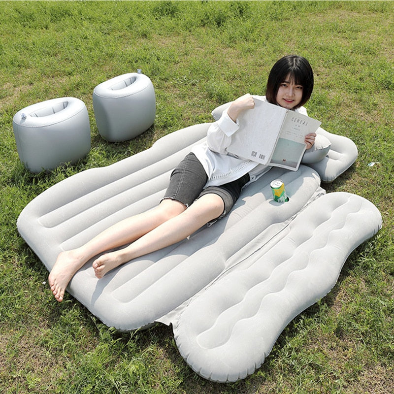 Car back seat inflatable mattress/bed