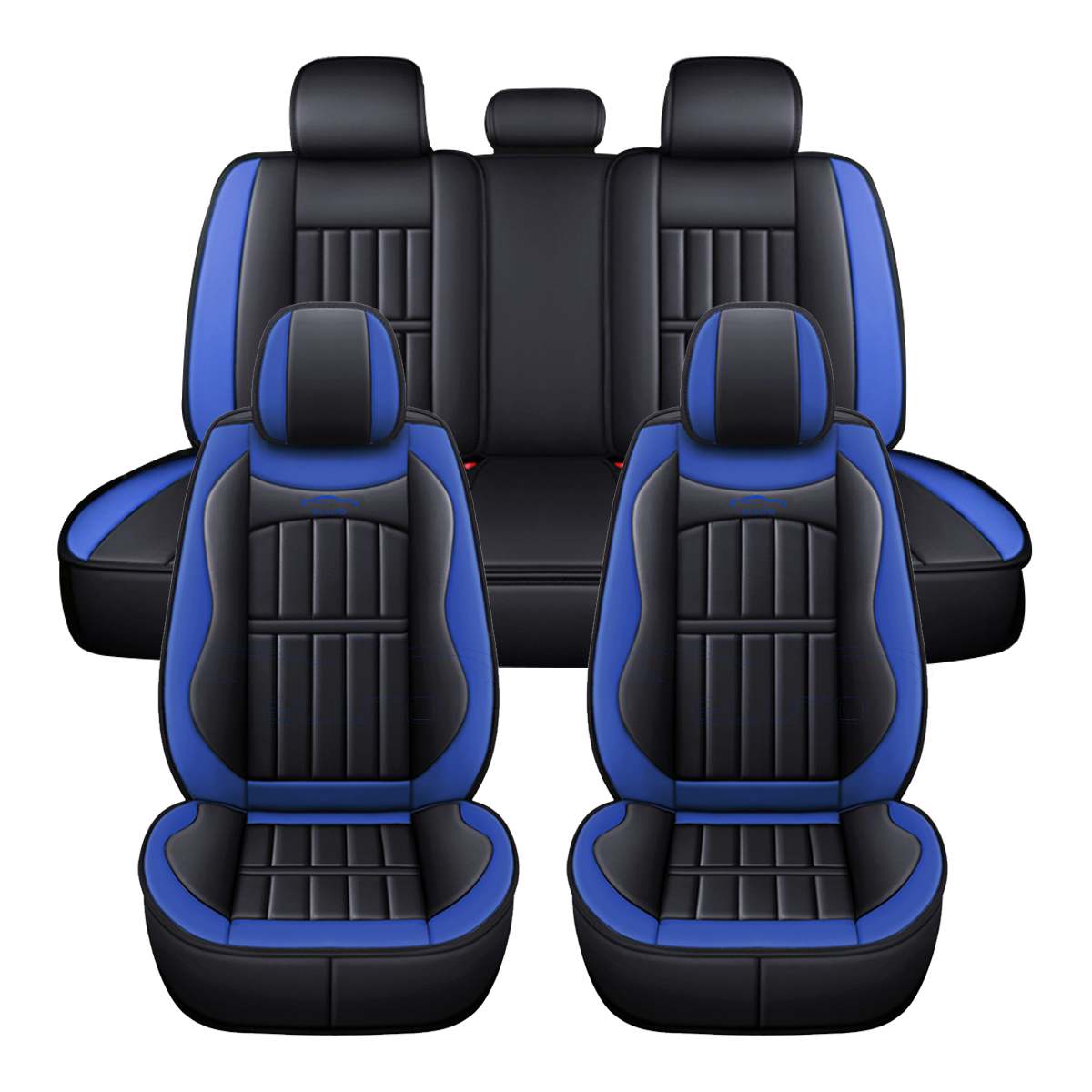 11PCS 5 Seats Car Seat Covers, Synthetic Leather SUV/Truck