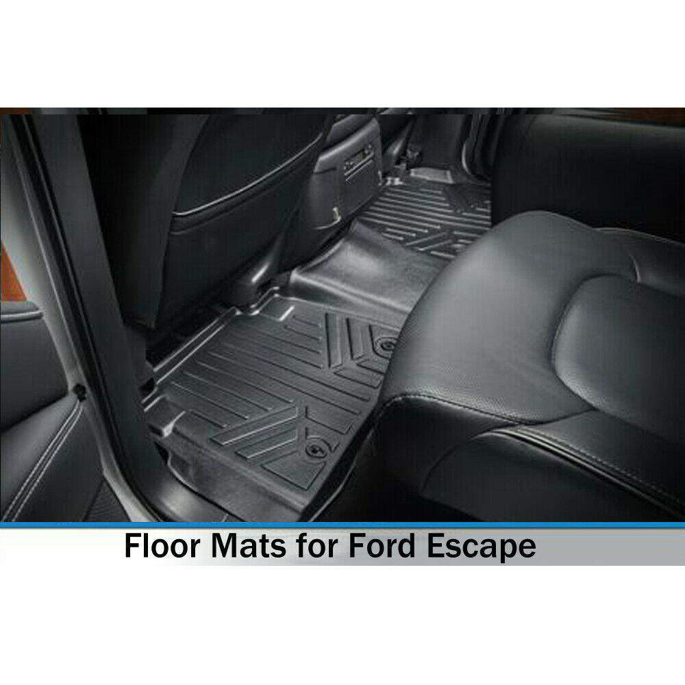 2020 - 2021 Ford Escape, Black, All Weather Floor Mats