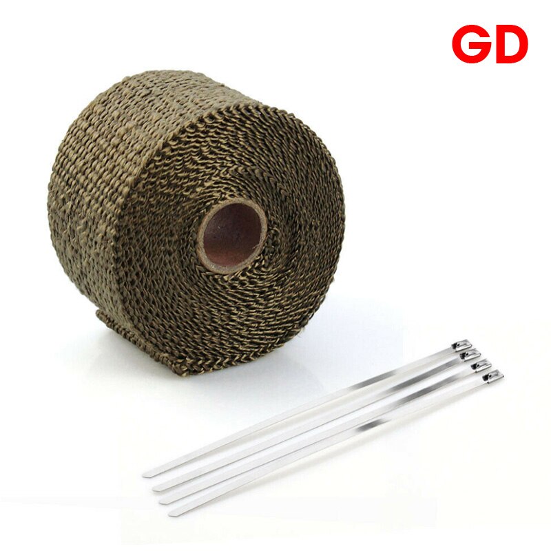 Cotton Fiberglass Exhaust Manifold Thermal Heat Tape Wrap