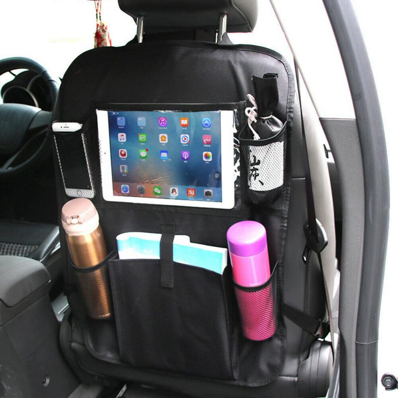 Car Backseat Organizer With Touch Screen Tablet Holder