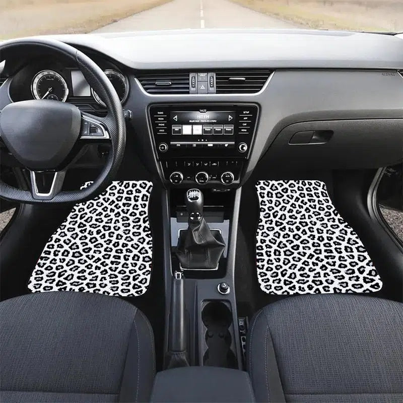 Leopard Print Car Floor Mats