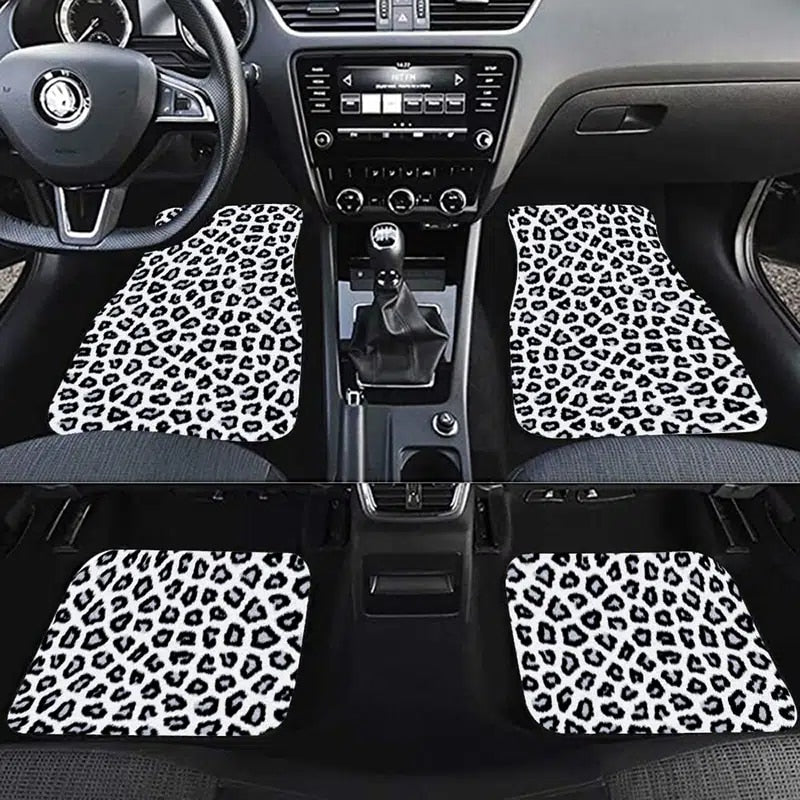 Leopard Print Car Floor Mats