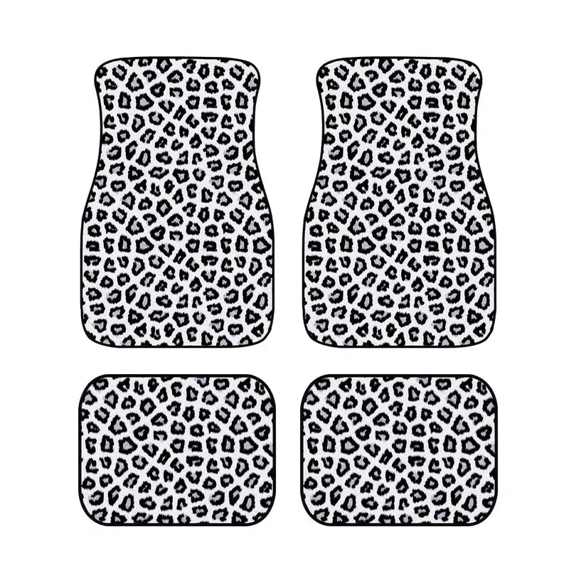 Leopard Print Car Floor Mats