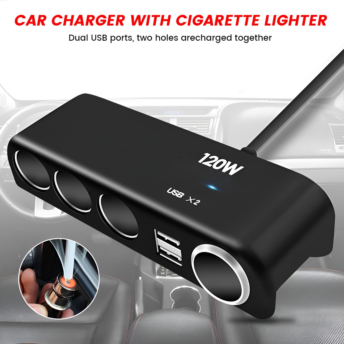 Car Cigarette Lighter Adapter