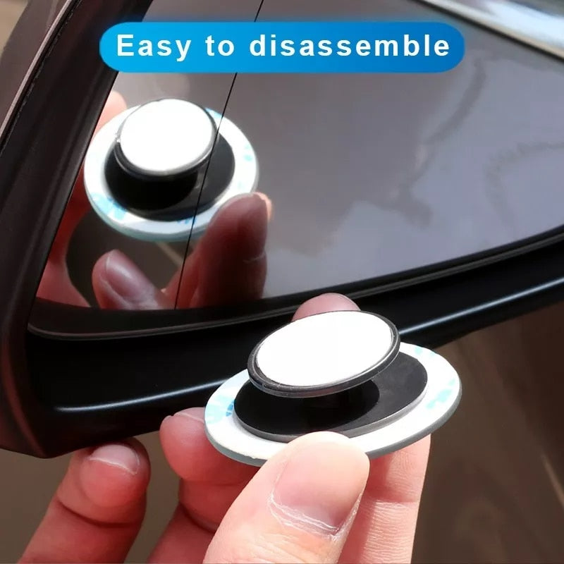 Adjustable, Wide Angle, Blind Spot Mirror.