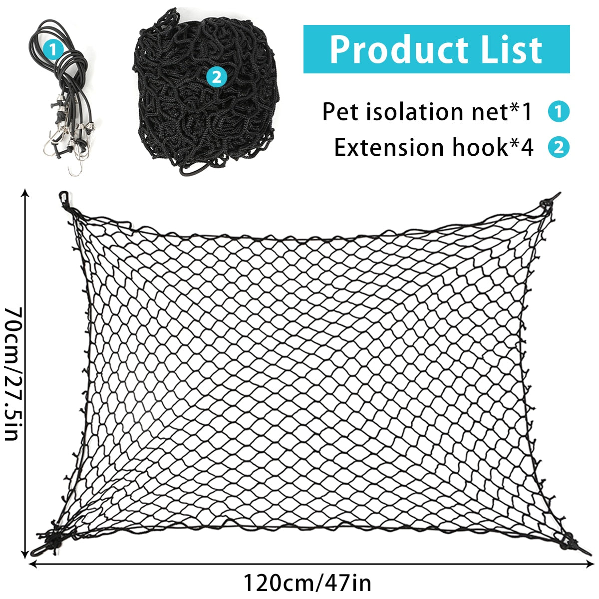 Vehicle Dog Barrier Net