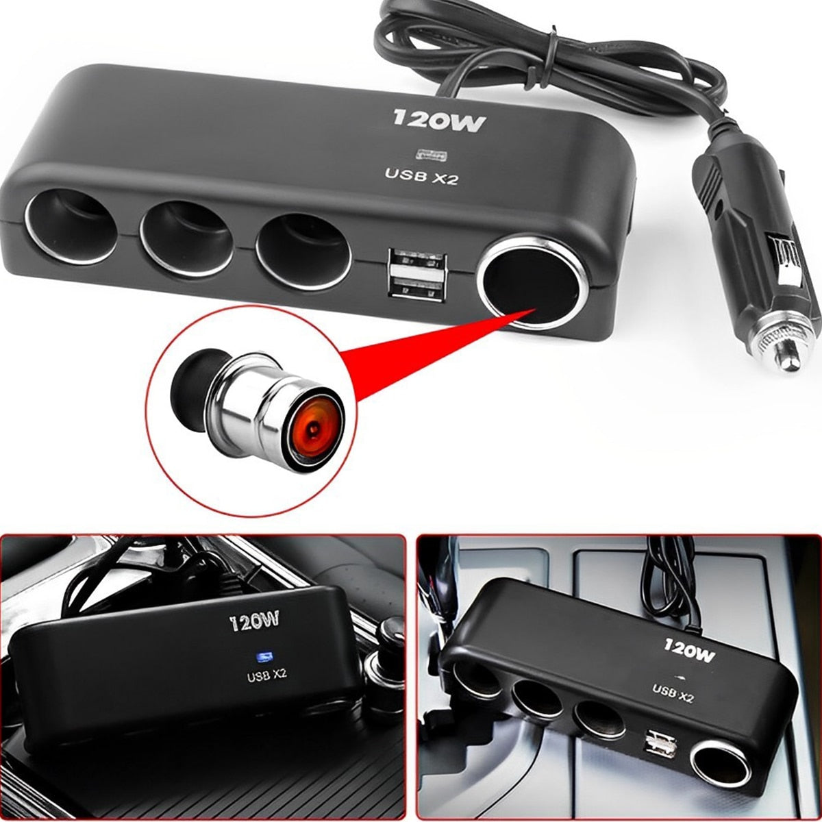 Car Cigarette Lighter Adapter