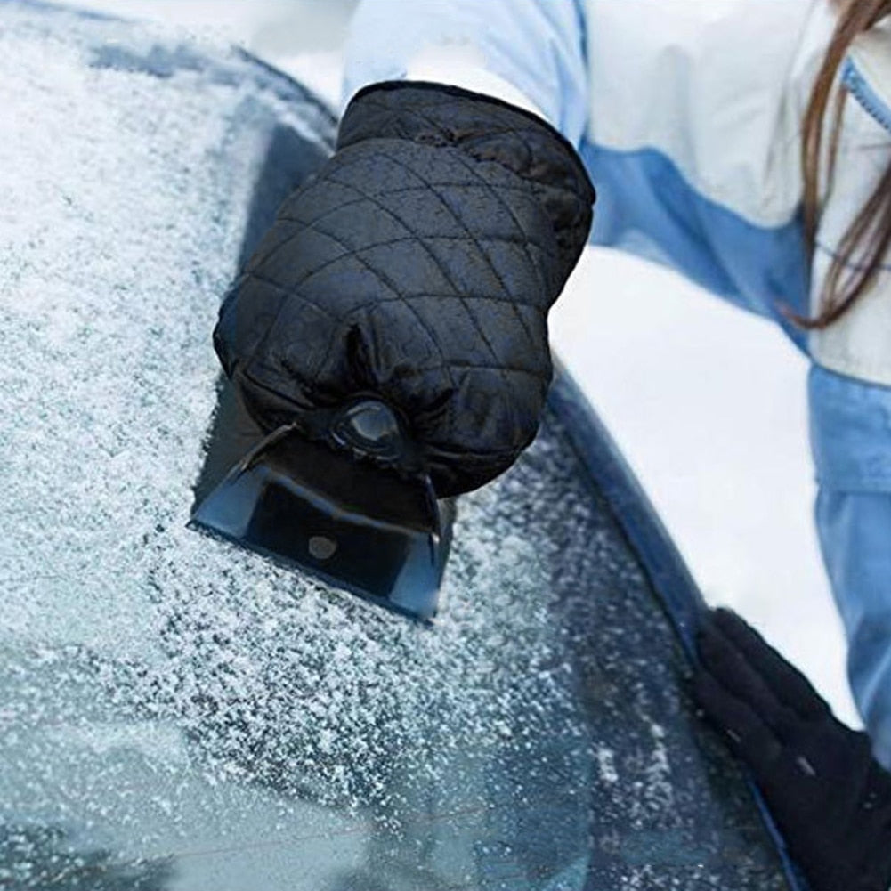 Car Snow &  Ice Scraper with Integral Glove