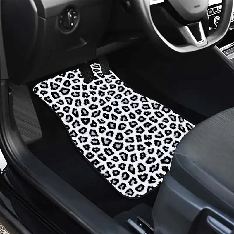 Leopard Print Car Floor Mats